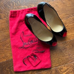 Louboutin Very Prive 120mm Patent black